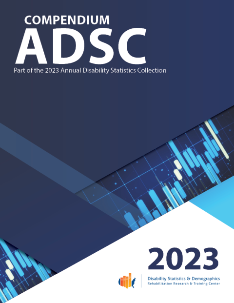 Cover image of the 2023 Compendium, part of the 2023 Annual Disability Statistics Collection
